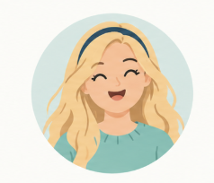 Portrait illustré d'une jeune Charly souriante